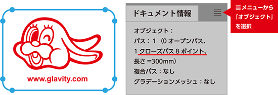 カットパスの調べ方